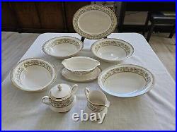 NORITAKE China MIYOSHI pattern 9-piece HOSTESS Set + Free 4 pc Place Setting