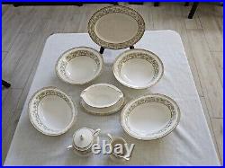 NORITAKE China MIYOSHI pattern 9-piece HOSTESS Set + Free 4 pc Place Setting