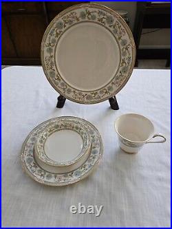 NORITAKE China MIYOSHI pattern 9-piece HOSTESS Set + Free 4 pc Place Setting
