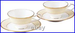 NORITAKE Cup & Saucer Pair Set 220cc White Palace 2 Guests Bone China P595874753