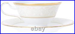 NORITAKE Cup & Saucer Pair Set 220cc White Palace 2 Guests Bone China P595874753