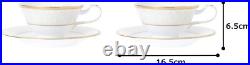NORITAKE Cup & Saucer Pair Set 220cc White Palace 2 Guests Bone China P595874753