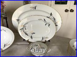 NORITAKE-DINNERWARE -Fine China Japan 6907 -7Pieces -10 Place Setting + Serving