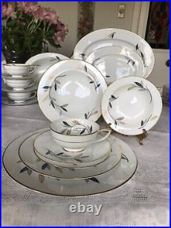 NORITAKE-DINNERWARE -Fine China Japan 6907 -7Pieces -10 Place Setting + Serving