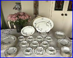 NORITAKE-DINNERWARE -Fine China Japan 6907 -7Pieces -10 Place Setting + Serving