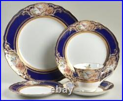 NORITAKE FOXBORO #4302 Diamond Collection 5-Piece Place Setting EUC MINT! WOW