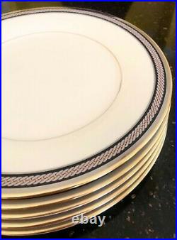 NORITAKE Fine China KING'S GUARD Pattern 10 5/8 DINNER PLATES Set of 5