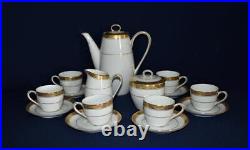 NORITAKE GOLDRIDGE CHINA 17 pc. DEMITASSE COFFEE/TEA SET 5480C New old Stock