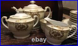 NORITAKE Handpainted China 21-piece DESSERT SET Service for 6 Excellent Cond