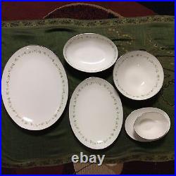 NORITAKE IVORY CHINA CORNELIA 7572N SERVING SET of 6 Pieces