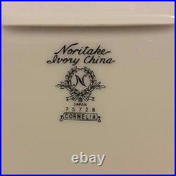 NORITAKE IVORY CHINA CORNELIA 7572N SERVING SET of 6 Pieces