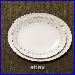 NORITAKE IVORY CHINA CORNELIA 7572N SERVING SET of 6 Pieces