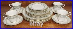 NORITAKE IVORY CHINA MIYOSHI 5 piece PLACE SETTINGS FOR FOUR