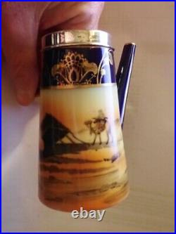 NORITAKE JAPAN CHINA TEA SET CAMELS PALMS DESERT SCENE c1930s EXCELLENT CONDn