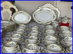 NORITAKE -Japan -LARUE -Dinnerware Set- 7 Pieces -8 Place Setting +Serving Pc