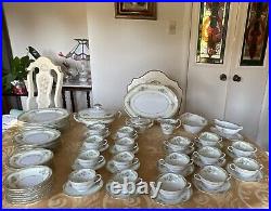 NORITAKE -Japan -LARUE -Dinnerware Set- 7 Pieces -8 Place Setting +Serving Pc