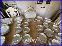 NORITAKE -Japan -LARUE -Dinnerware Set- 7 Pieces -8 Place Setting +Serving Pc