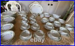 NORITAKE -Japan -LARUE -Dinnerware Set- 7 Pieces -8 Place Setting +Serving Pc