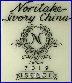 NORITAKE Japan china ISOLDE 7019 pattern 55-piece SET SERVICE for 8 + 7 Serving