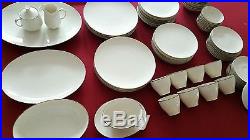 NORITAKE LORELEI IVORY CHINA 7541 SET of 70 JAPAN CUPS DINNER PLATES PLATTER ETC