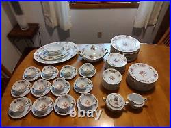 NORITAKE PHYLLIS 6 PIECES for 12 Plus Many Serving Pieces 78 piece china set