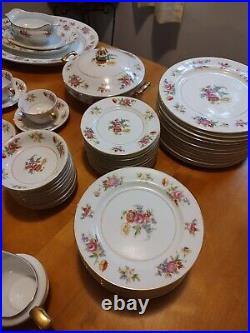 NORITAKE PHYLLIS 6 PIECES for 12 Plus Many Serving Pieces 78 piece china set