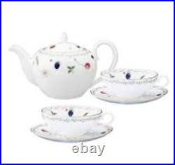NORITAKE PORTSHORE / PORT SHORE 4613 Tea Service For 6 Guests In Bone China NEW