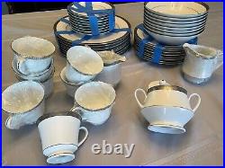 NORITAKE Queens Platinum Fine China 8 Settings 4286 42 pieces