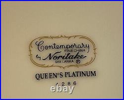 NORITAKE Queens Platinum Fine China 8 Settings 4286 42 pieces