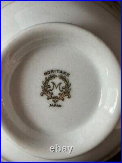 NORITAKE RAMONA 6504 FLORAL Pattern Gold Trim 33 PIECES PLATES BOWL VINTAGE
