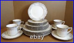 NORITAKE ROTHSCHILD 20 Pcs Set 4-5 pc Place Sets Plates Cup Saucer Mint JAPAN