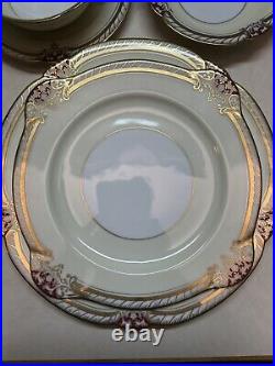 NORITAKE Rubigold 89501 8 Eight PIECE PLACE SETTINGS & Serving Pcs 70 Pcs MNT