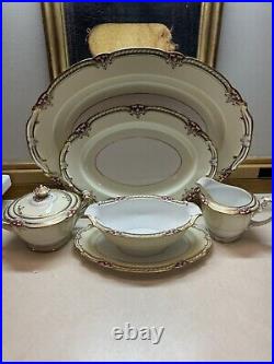 NORITAKE Rubigold 89501 8 Eight PIECE PLACE SETTINGS & Serving Pcs 70 Pcs MNT