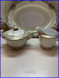 NORITAKE Rubigold 89501 8 Eight PIECE PLACE SETTINGS & Serving Pcs 70 Pcs MNT