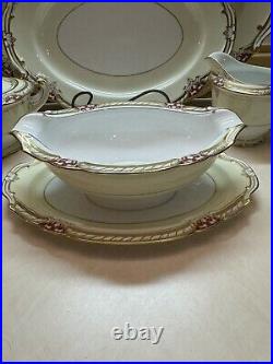 NORITAKE Rubigold 89501 8 Eight PIECE PLACE SETTINGS & Serving Pcs 70 Pcs MNT