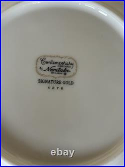 NORITAKE- SIGNATURE GOLD 4276 8 PIECES, 4 PLACE SETTING Dinner Set