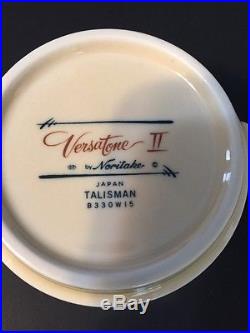 NORITAKE TALISMAN Vintage China Versatone II Dinnerware Set NOS Service for 8