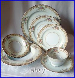 NORITAKE-TUSCANA # 3035-Japan-c. 1948-1952 -Vintage Noritake 7 Pc. Place setting