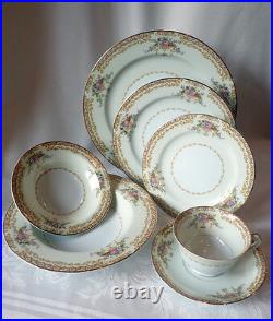 NORITAKE-TUSCANA # 3035-Japan-c. 1948-1952 -Vintage Noritake 7 Pc. Place setting