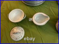 NORITAKE VINTAGE CHINA SET FAIRMONT 6102 Pattern 65 piece Service For 12