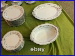 NORITAKE VINTAGE CHINA SET FAIRMONT 6102 Pattern 65 piece Service For 12