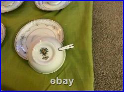 NORITAKE VINTAGE CHINA SET FAIRMONT 6102 Pattern 65 piece Service For 12