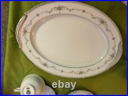 NORITAKE VINTAGE CHINA SET FAIRMONT 6102 Pattern 65 piece Service For 12