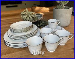 NORITAKE VIRTUE LOT OF 4 PLACE SETTINGS Plus 4 Extra Pieces