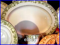 NORITAKE Vtg China Set 43 Piece PRINCETON 6911 Pattern Service for 8 EUC Gift