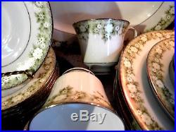 NORITAKE Vtg China Set 43 Piece PRINCETON 6911 Pattern Service for 8 EUC Gift