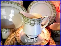 NORITAKE Vtg China Set 43 Piece PRINCETON 6911 Pattern Service for 8 EUC Gift