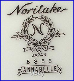 NORITAKE china ANNABELLE 6856 59-piece SET SERVICE for 12 dinner salad bread