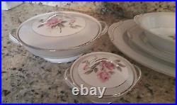 NORITAKE china ARLINGTON 5221 pattern 9-pc HOSTESS SERVING Set