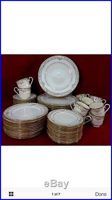 NORITAKE china BARRYMORE 60-piece SET SERVICE for Twelve (10) With Extras